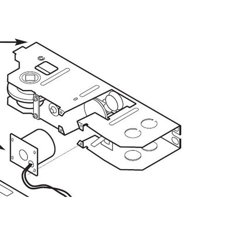 Rixson 550101ALUM 24V AC / DC Holder Assembly Aluminum 550101ALUM